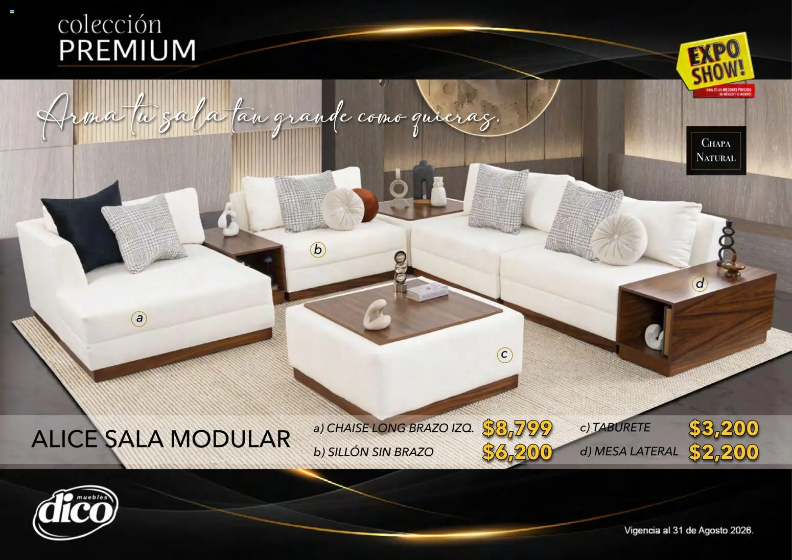 Vista previa las ofertas de la tienda Muebles Dico - Muebles Dico catálogo Colección Premium desde el 01/08/2026 
