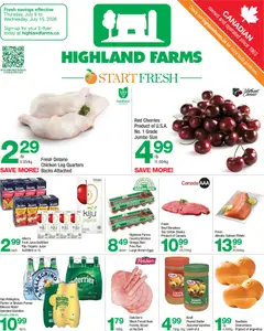 Un aperçu du dépliant Highland Farms weekly flyer / circulaire du magasin Highland Farms est valide à partir 9 juill. 2026