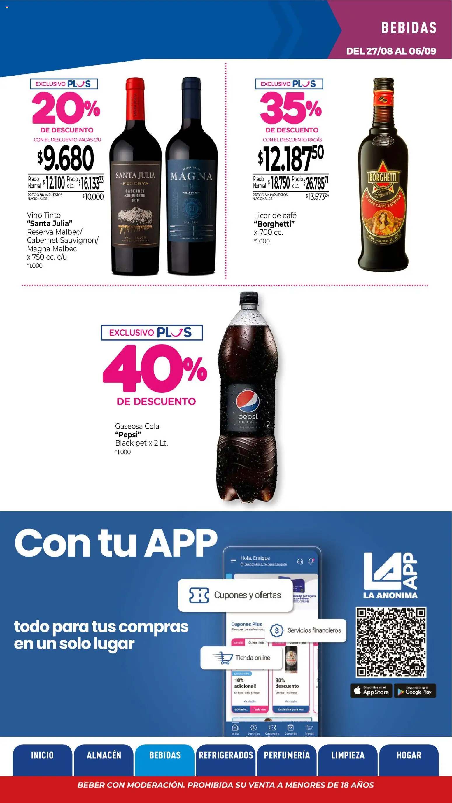 Vista previa del folleto de la tienda La Anonima válido desde el 27/08/2026 