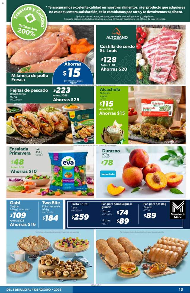 Nuevo catálogo de Sam's Club a partir del 03/07