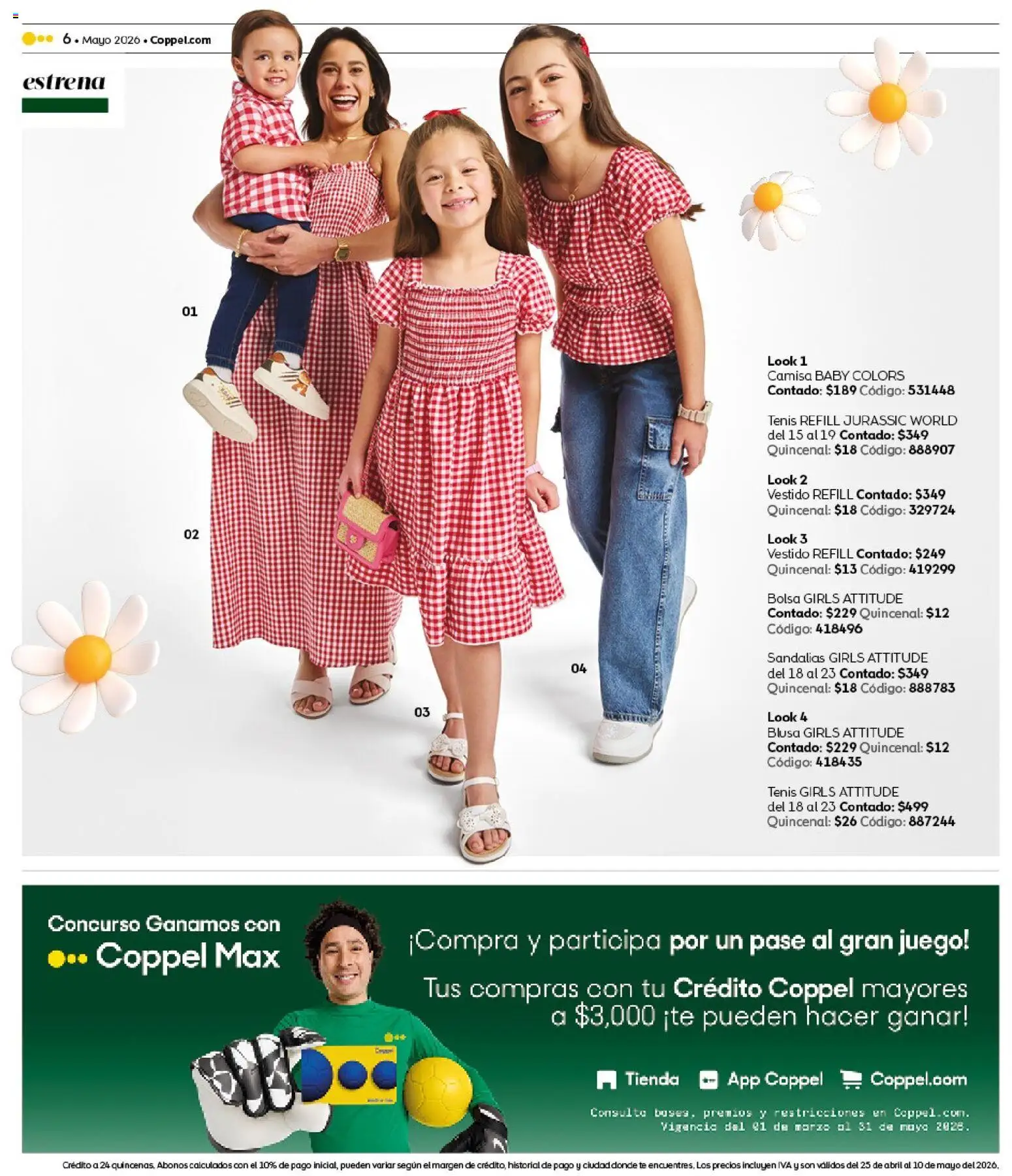 Vista previa las ofertas de la tienda Coppel - Coppel catálogo Claro que la vas a querer desde el 25/04/2026 - Juego, Tenis, Té, Vestido, Bolsa, Camisa, Blusa, Sandalias
