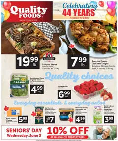 Preview of leaflet Quality Foods weekly flyer / circulaire from shop Quality Foods is valid from May 28, 2026