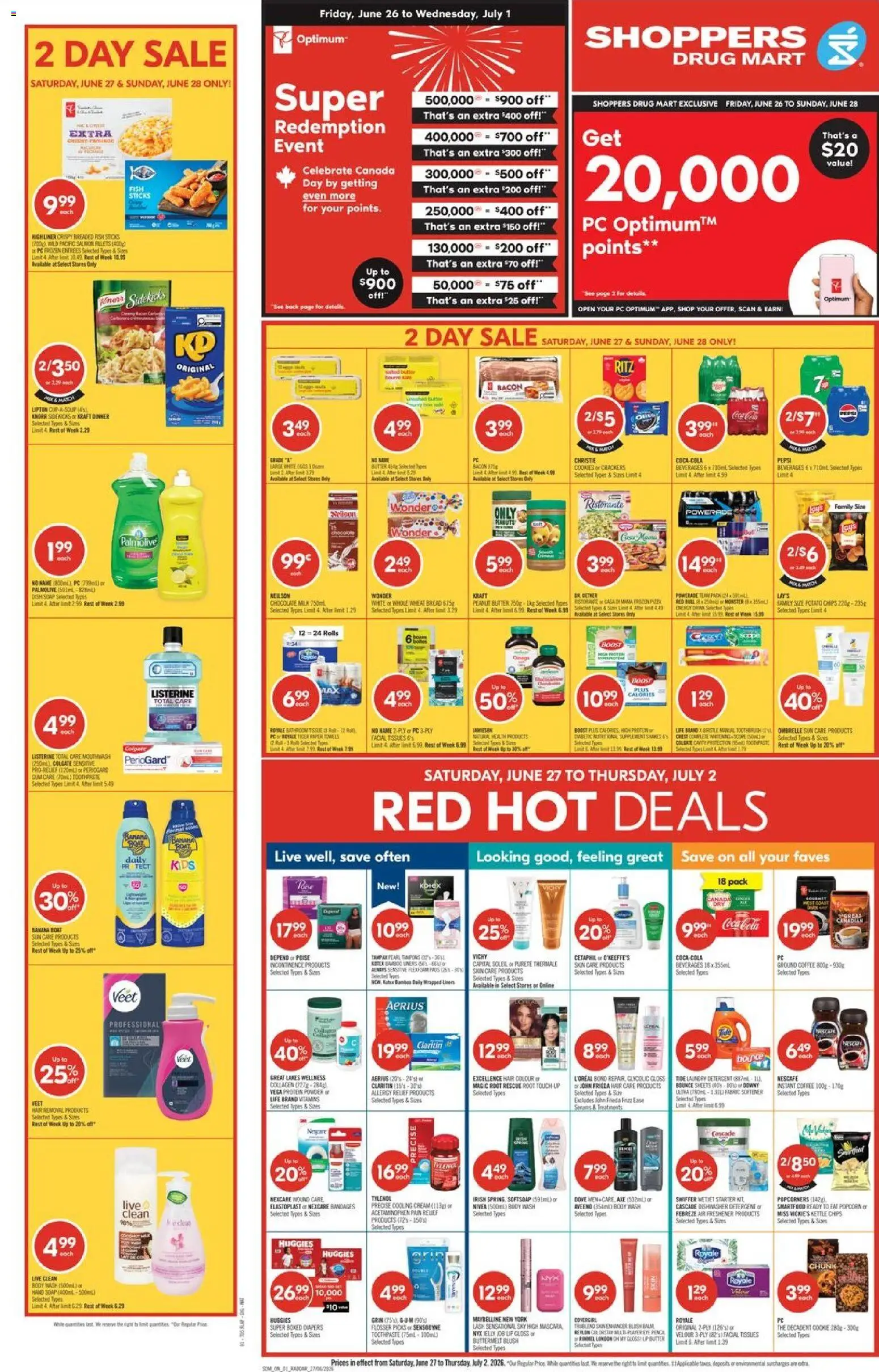 Preview of leaflet Shoppers weekly flyer / circulaire from shop Shoppers is valid from Jun 26, 2026