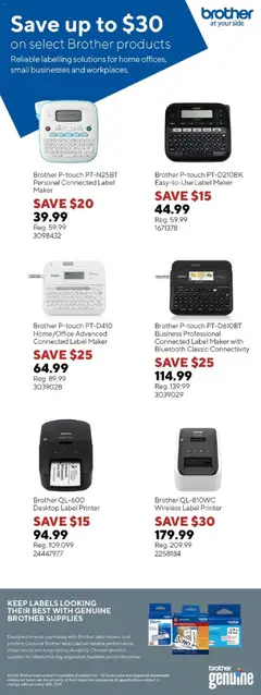 Preview of leaflet Staples flyer - Save up to $30 from shop Staples is valid from Sep 15, 2026