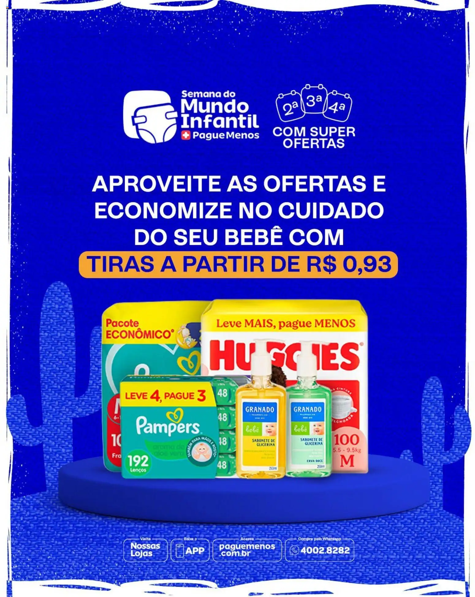 Pré-Visualização do folheto "Pague Menos - Catálogo atual" da loja Pague Menos válido a partir de 13/07/2026 - Sabonete, Pampers