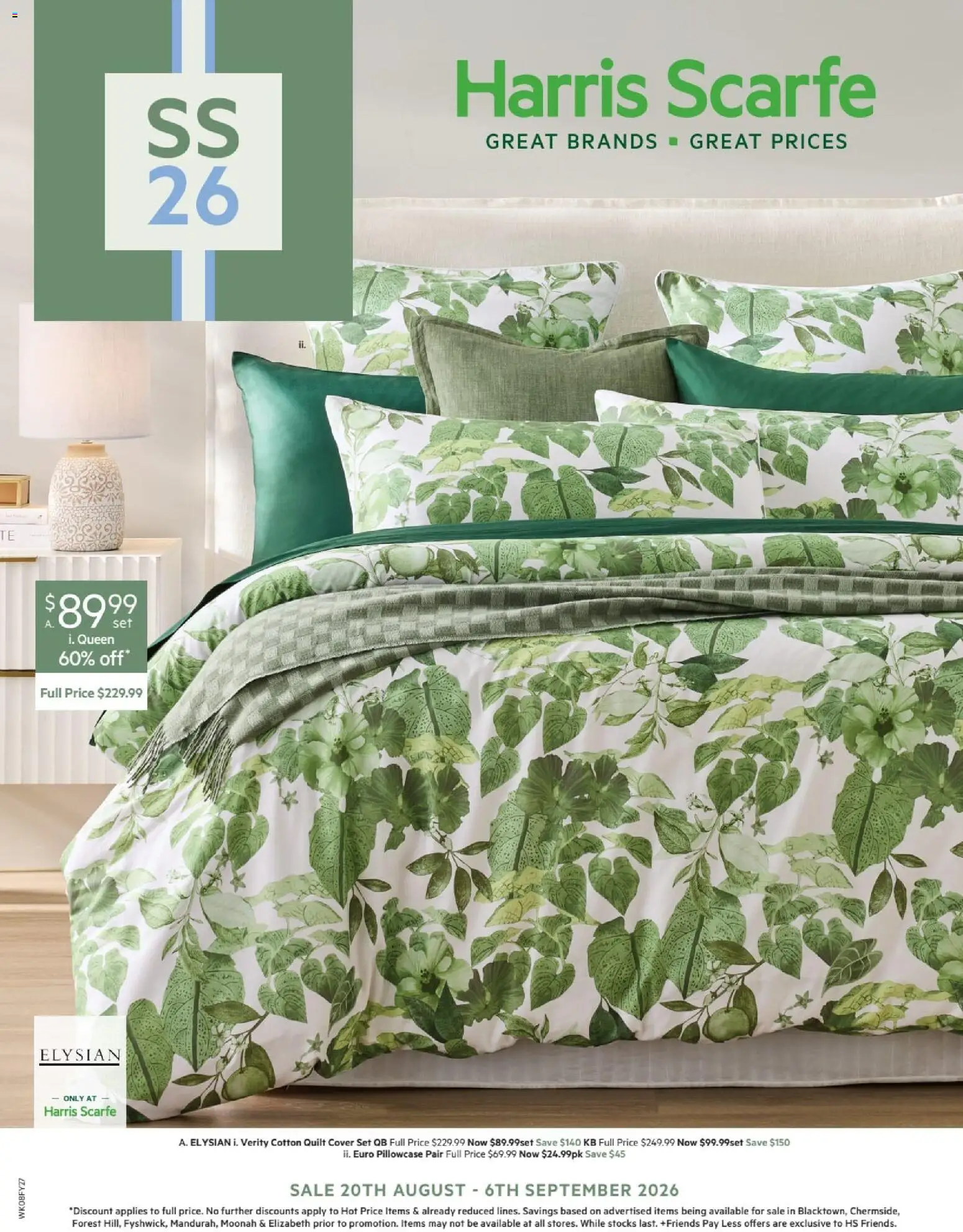 Preview of catalogue Harris Scarfe catalogue from shop Harris Scarfe valid 20/08/2026