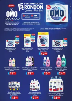 Pré-Visualização do folheto "Supermercados Rondon ofertas Omo" da loja Supermercados Rondon válido a partir de 17/10/2026
