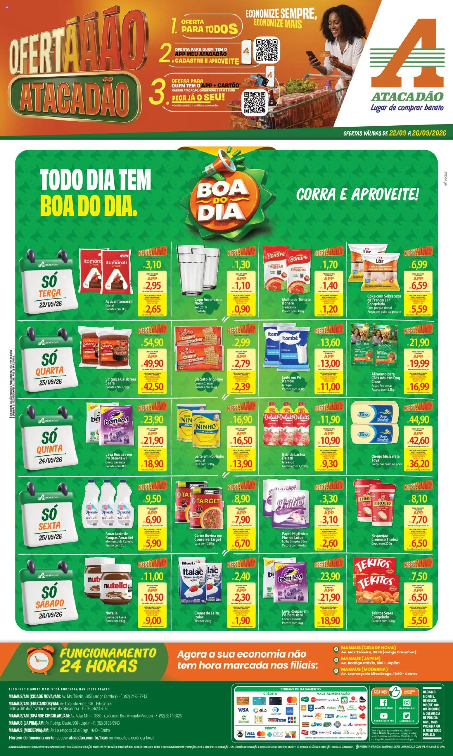 Pré-Visualização do folheto "Atacadão ofertas - AM" da loja Atacadão válido a partir de 22/09/2026