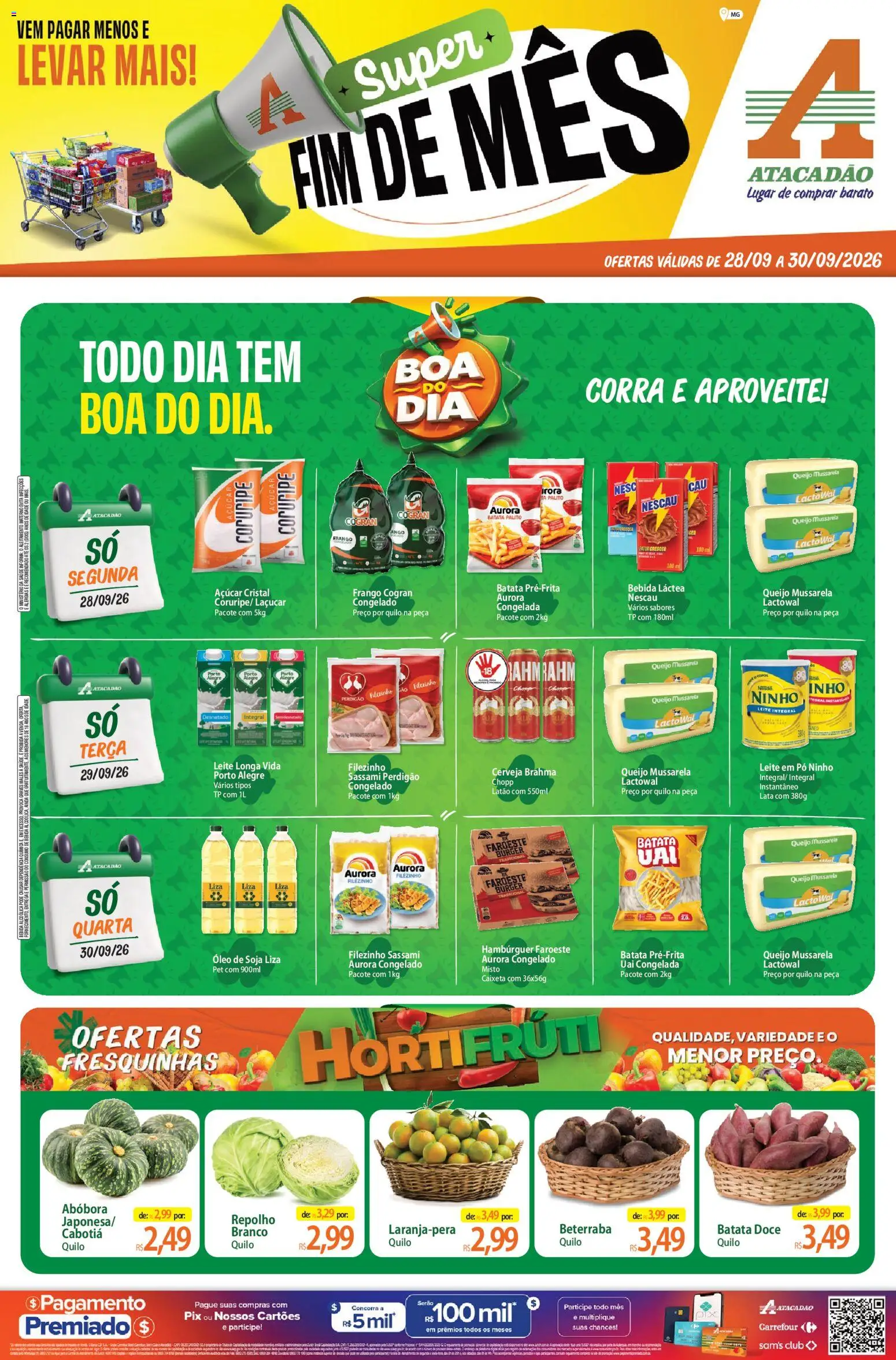 Pré-Visualização do folheto "Atacadão ofertas - MG" da loja Atacadão válido a partir de 28/09/2026