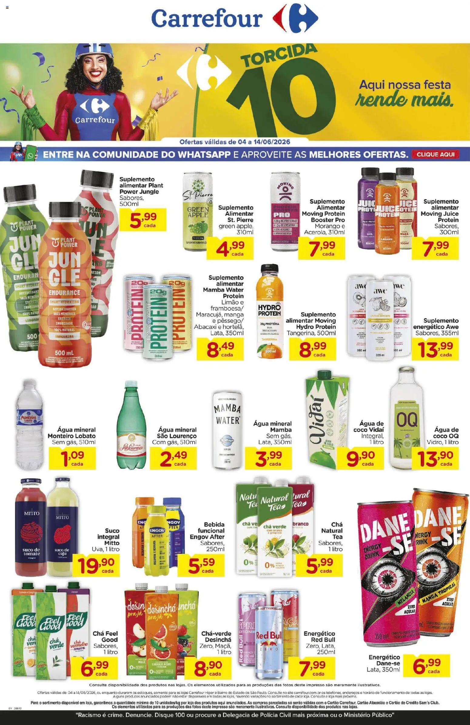 Pré-Visualização do folheto "Carrefour ofertas Saudabilidade" da loja Carrefour válido a partir de 04/06/2026