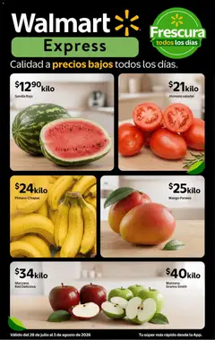 Vista previa las ofertas de la tienda Walmart Express - Walmart Express folleto Calidad a precios bajos desde el 28/07/2026 