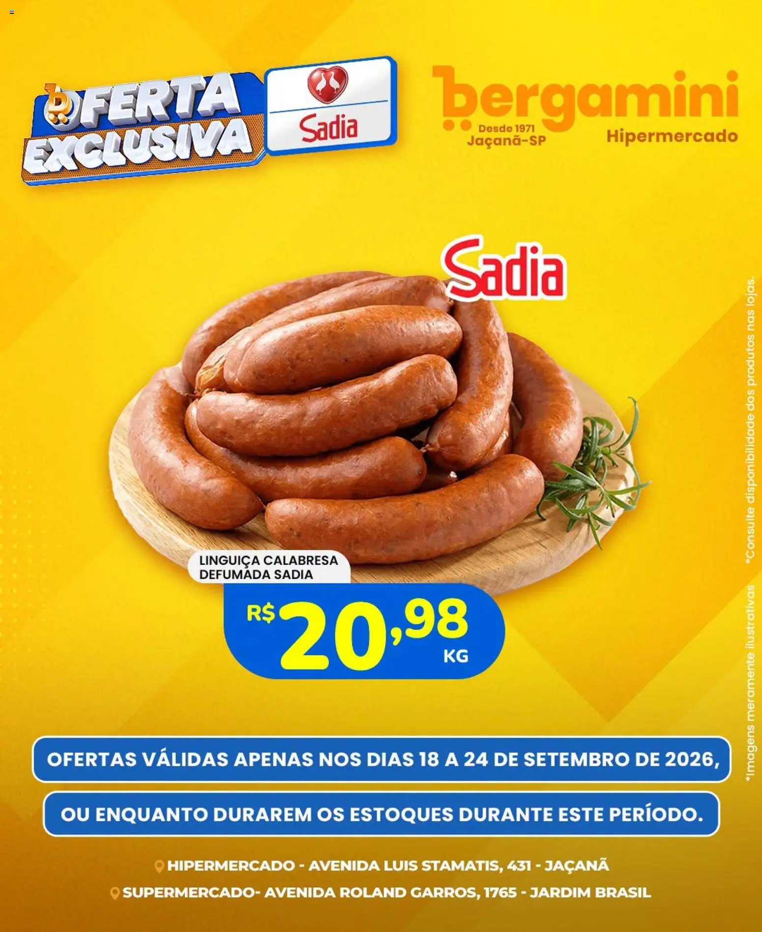 Ofertas Supermercado Bergamini ofertas Sadia e a Perdigão até 24/09/2026. - Página 5