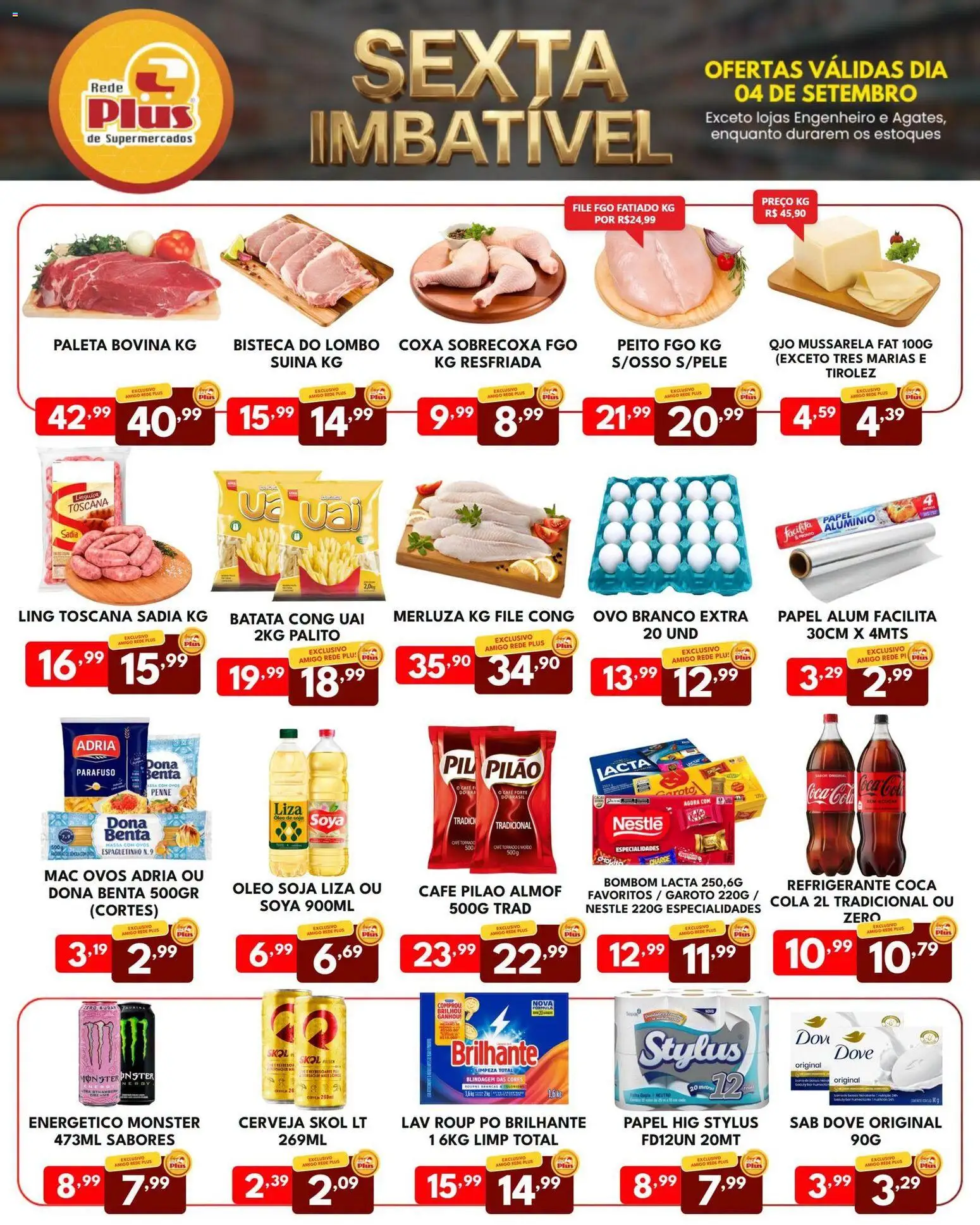 Pré-Visualização do folheto "Rede Plus Supermercados - Ofertas da semana" da loja Rede Plus Supermercados válido a partir de 04/09/2026
