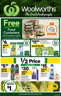Preview of catalogue Woolworths catalogue from shop Woolworths valid 16/09/2026