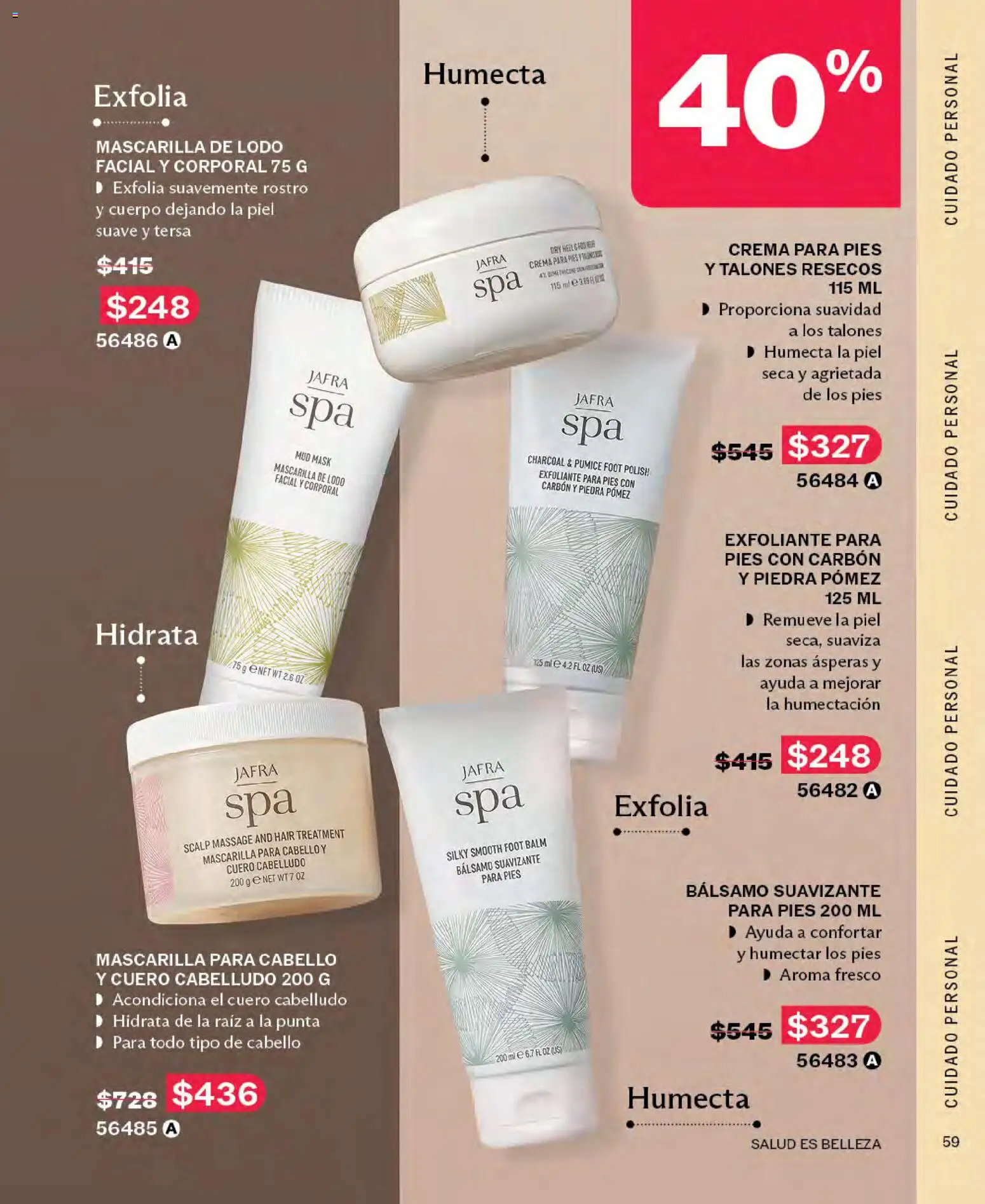 Vista previa las ofertas de la tienda JAFRA - JAFRA catálogo desde el 01/10/2026 - Crema, Mascarilla, Exfoliante, Bálsamo, Suavizante