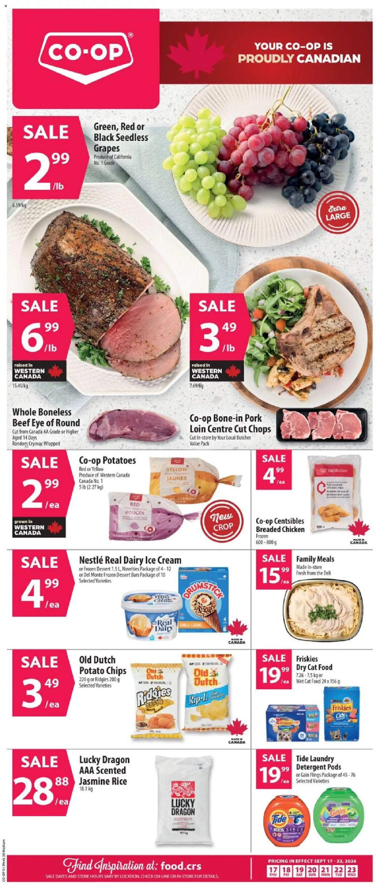 Preview of leaflet Co-op Food weekly flyer / circulaire from shop Co-op Food is valid from Sep 17, 2026