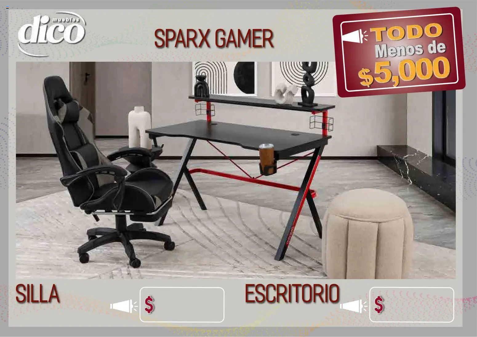Vista previa las ofertas de la tienda Muebles Dico - Muebles Dico catálogo Todo menos de 5000 Pacifico desde el 09/04/2026 