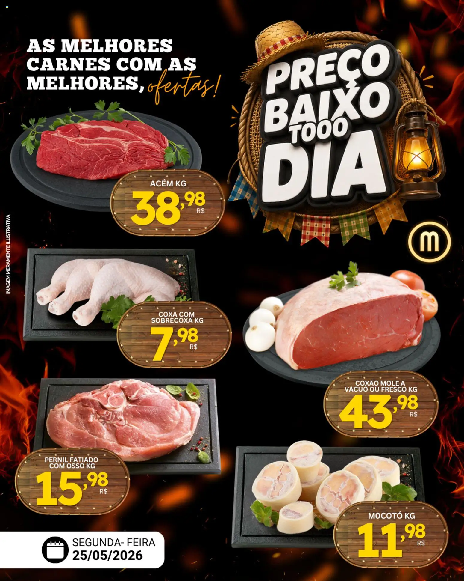 Pré-Visualização do folheto "Mercadão Atacadista ofertas Carne" da loja Mercadão Atacadista válido a partir de 25/05/2026
