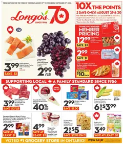 Preview of leaflet Longo's weekly flyer / circulaire from shop Longo's is valid from Aug 27, 2026