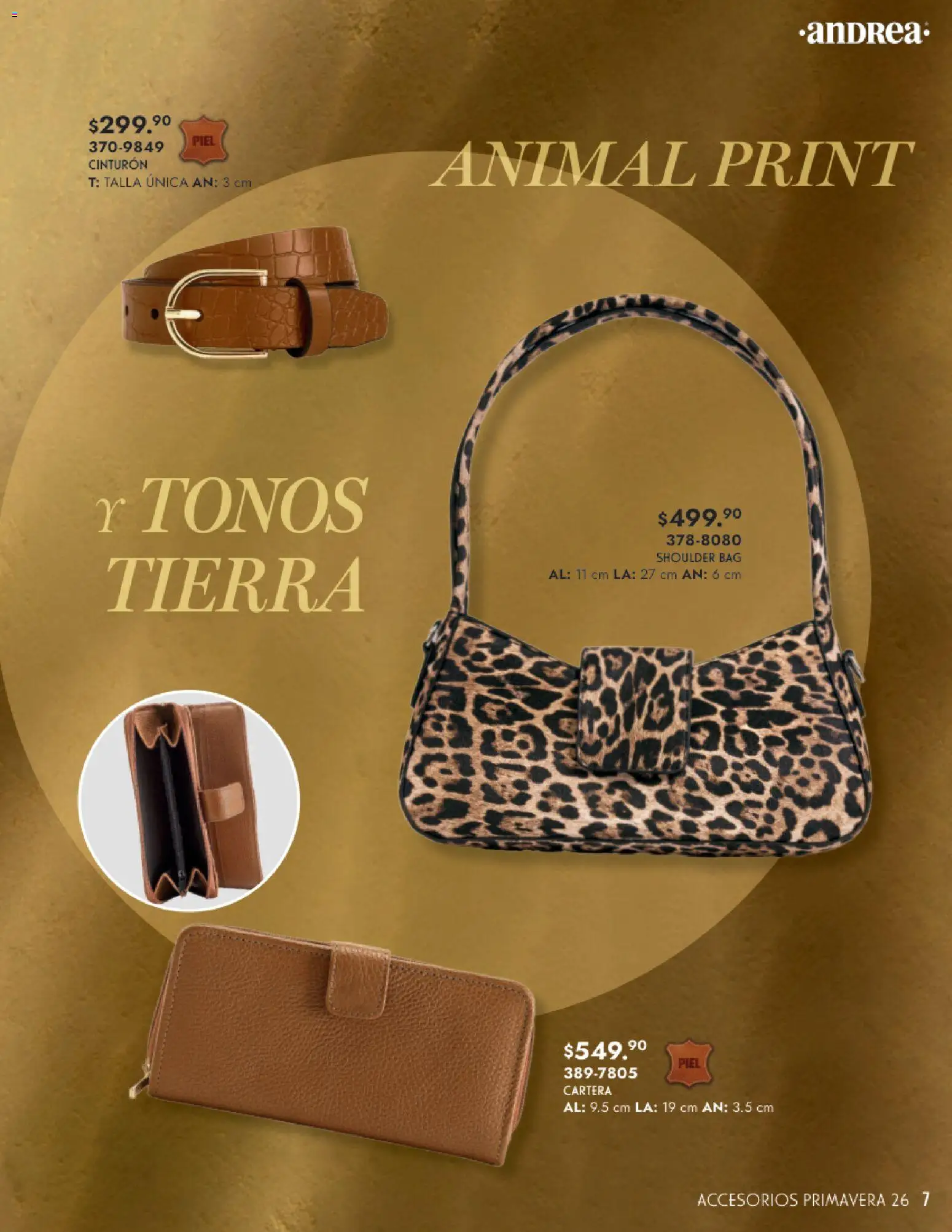 Vista previa las ofertas de la tienda Andrea - Catálogo Primavera desde el 25/01/2026 - Tierra, Cinturón