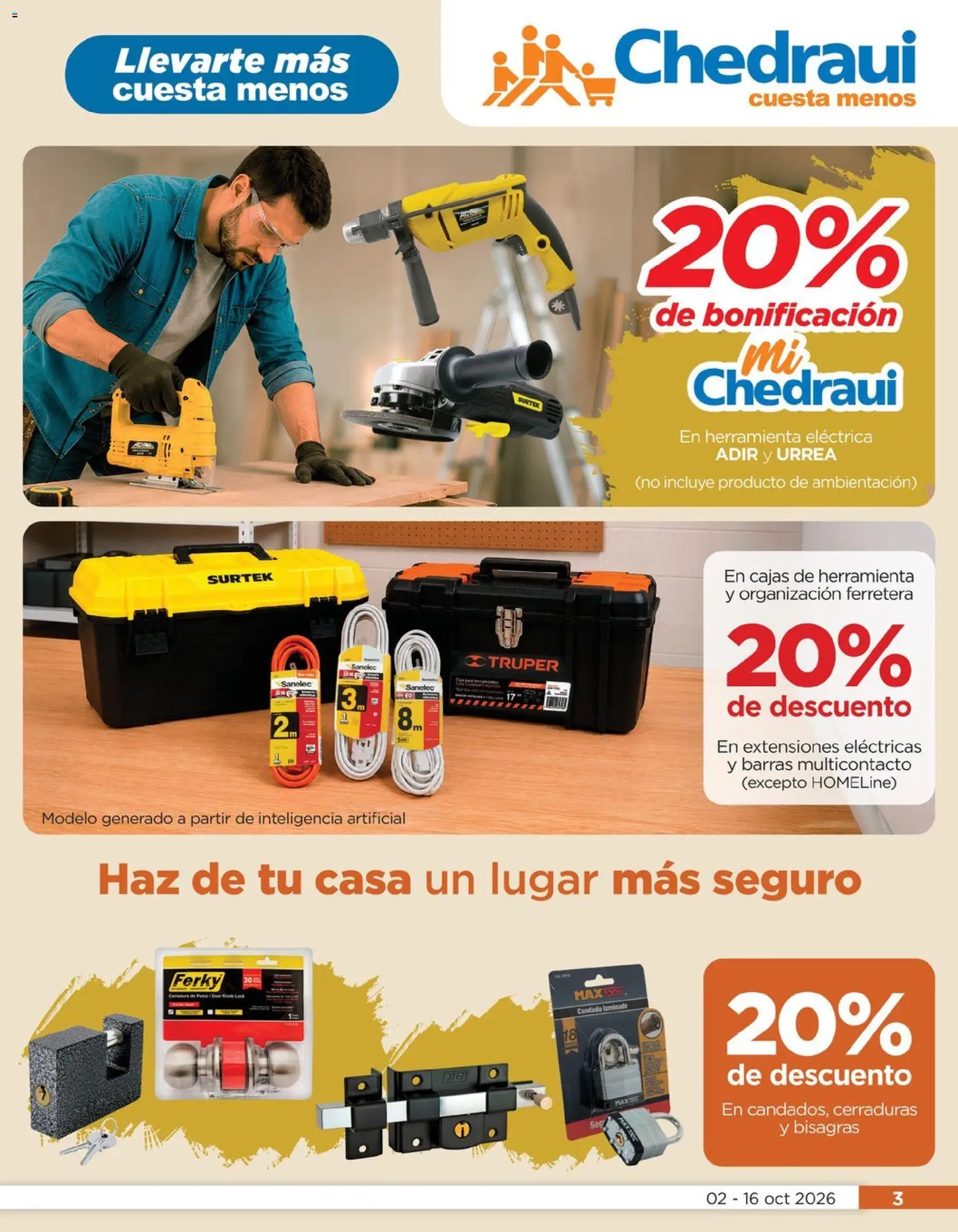 Vista previa las ofertas de la tienda Chedraui - Chedraui folleto Renueva tu hogar desde el 02/10/2026 