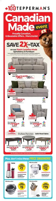 Preview of leaflet Tepperman's weekly flyer / circulaire from shop Tepperman's is valid from Jul 03, 2026
