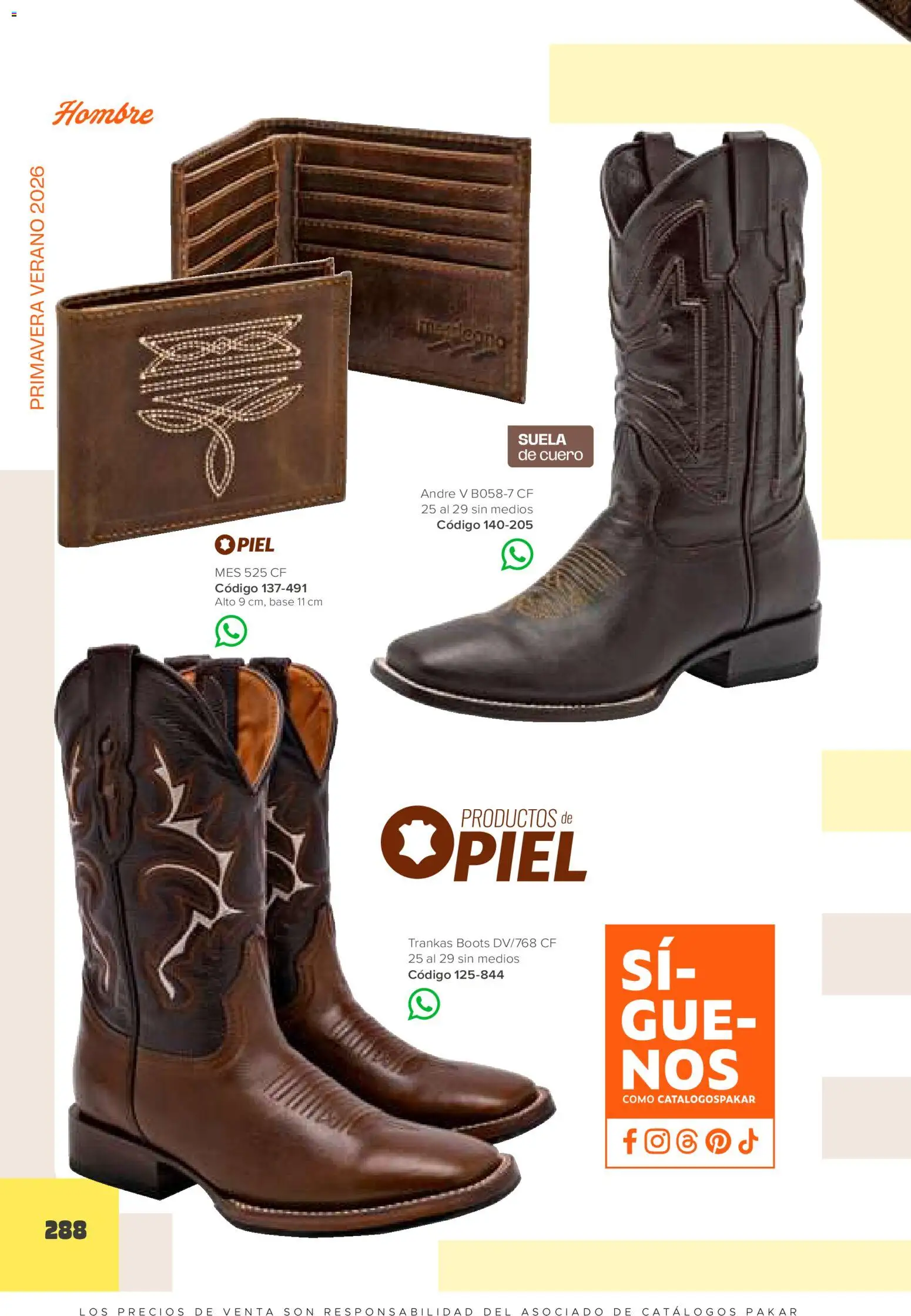Vista previa las ofertas de la tienda SC Pakar - Catálogo Hombre desde el 30/01/2026 