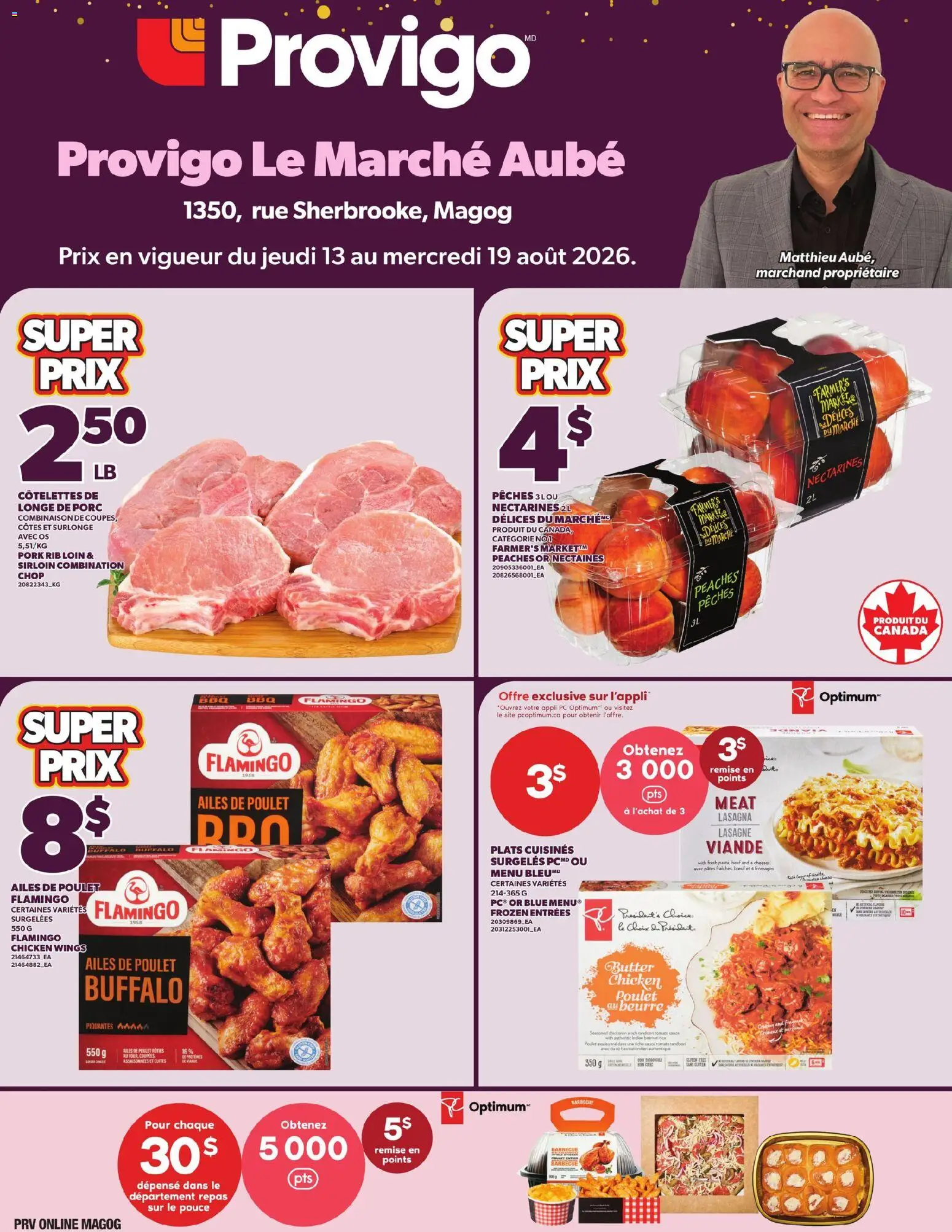 Preview of leaflet Provigo weekly flyer / circulaire from shop Provigo is valid from Aug 13, 2026