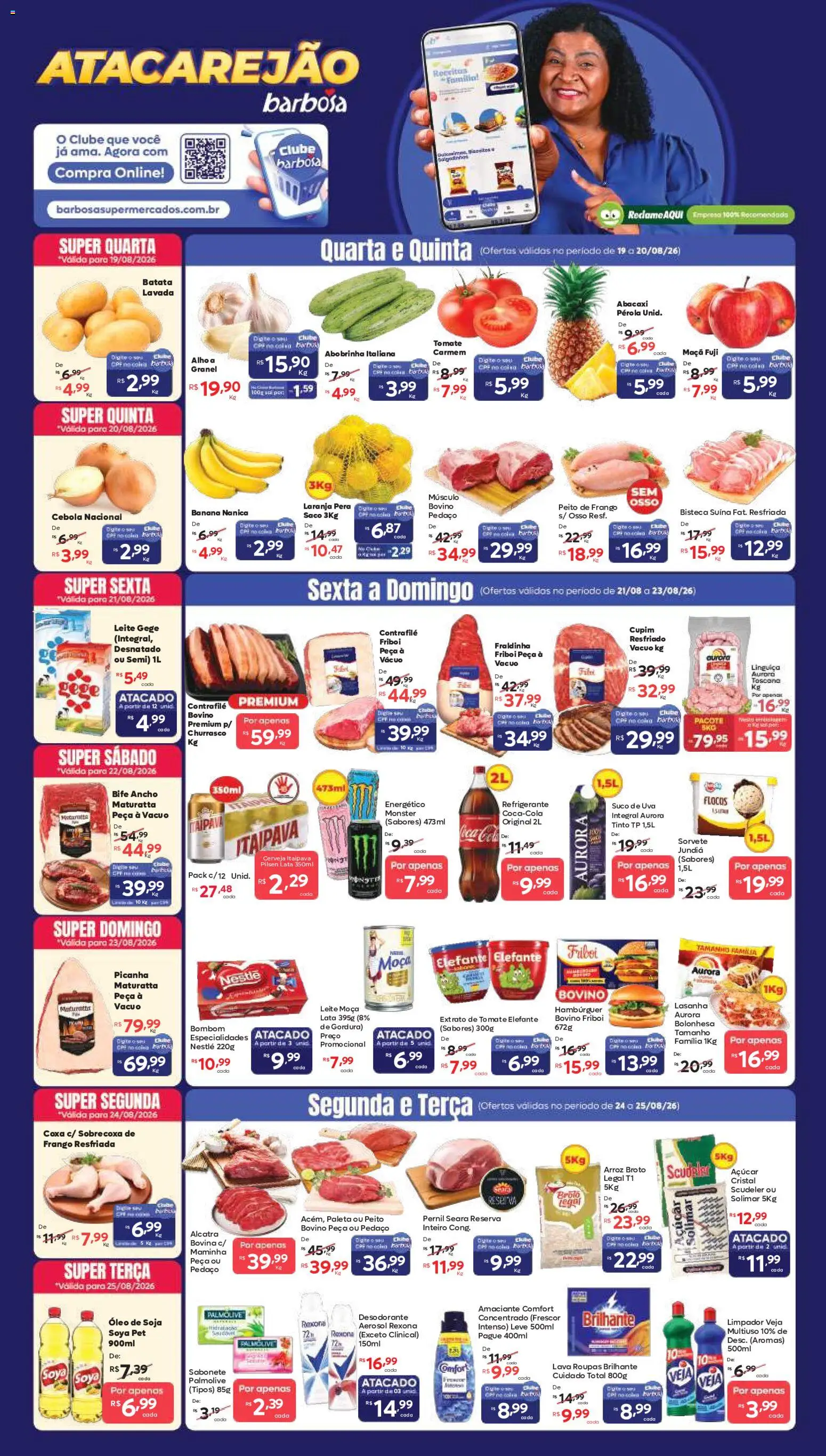 Pré-Visualização do folheto "Barbosa Supermercados - Ofertas da semana" da loja Barbosa Supermercados válido a partir de 19/08/2026