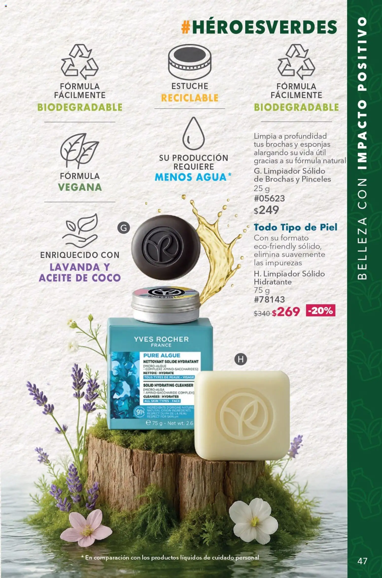 Vista previa las ofertas de la tienda Yves Rocher - Yves Rocher campaña 9 2026 desde el 23/06/2026 - Coco, Aceite de coco, Aceite, Esponjas, Estuche, Puré, Limpiador