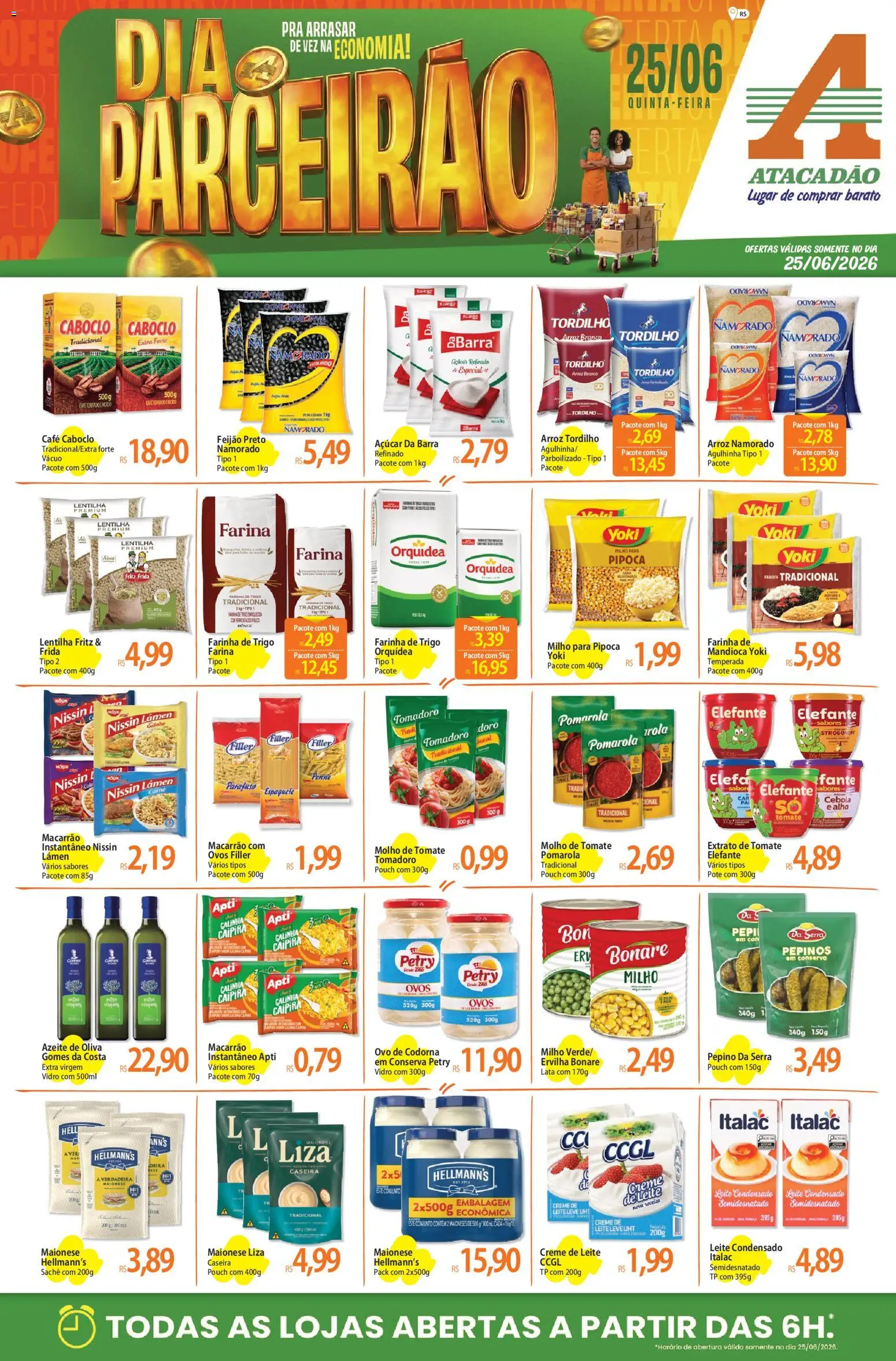 Pré-Visualização do folheto "Atacadão ofertas - RS" da loja Atacadão válido a partir de 25/06/2026