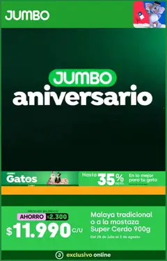 Folleto de la tienda Jumbo válido desde el 27.07.2026 