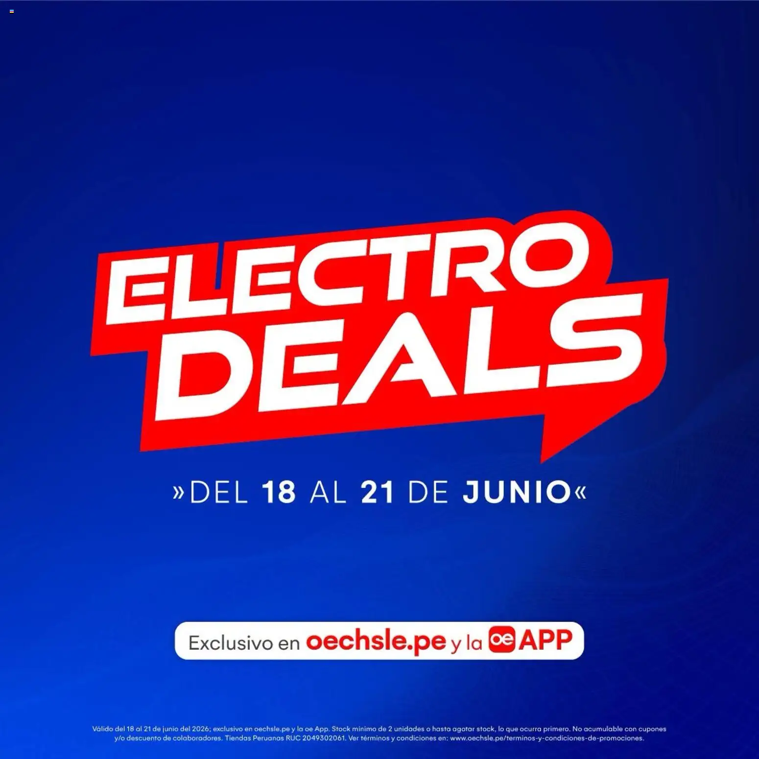 Vista previa de Catálogo Oechsle - Electro Deals de la tienda Oechsle válido desde 18/06/2026