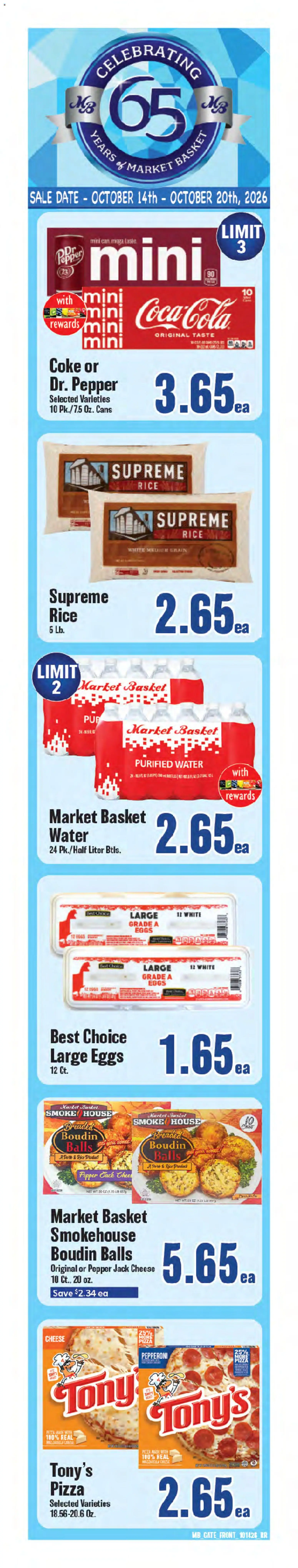 Ad Preview of Market Basket Market Basket Weekly Ad from 10/14/2026