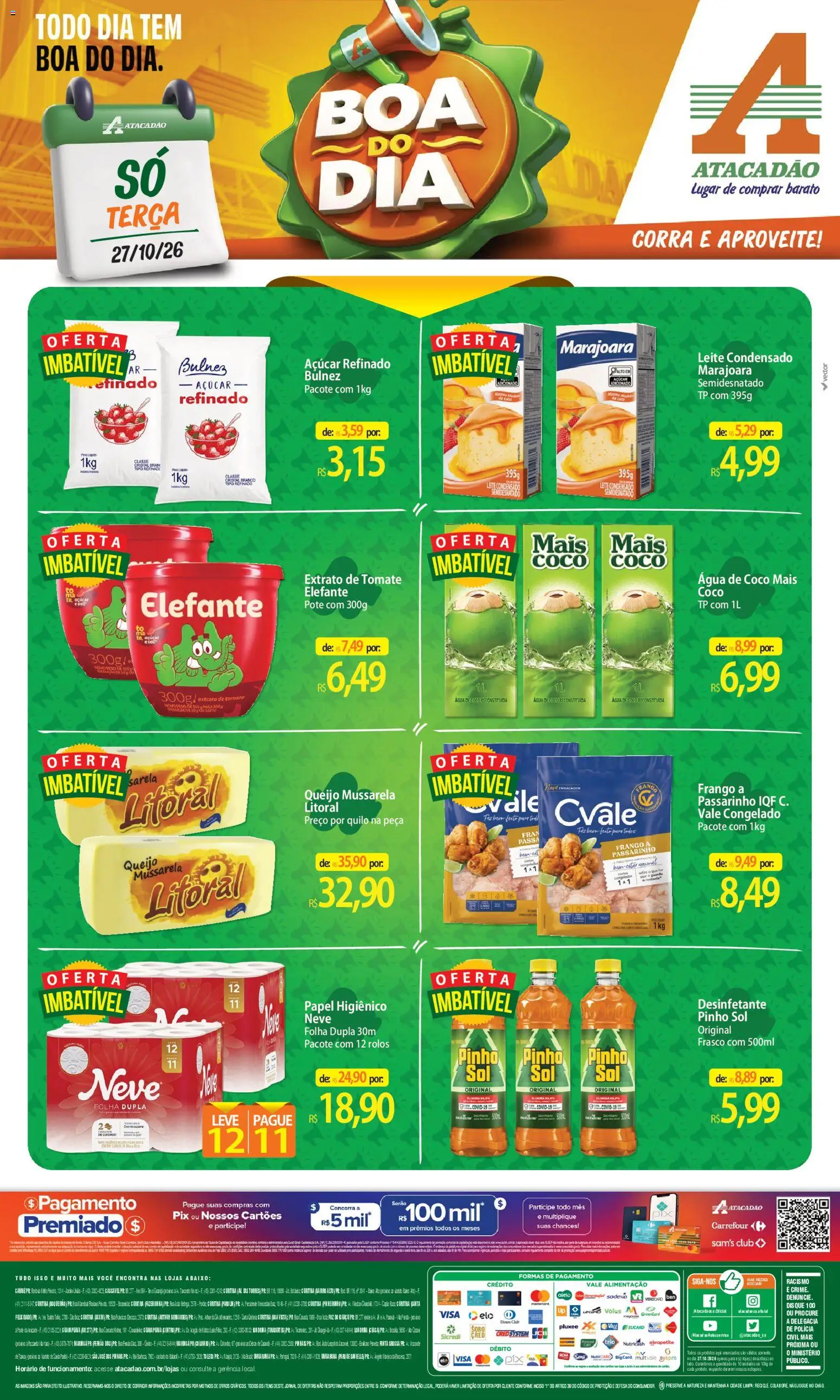 Pré-Visualização do folheto "Atacadão ofertas - PR" da loja Atacadão válido a partir de 27/10/2026