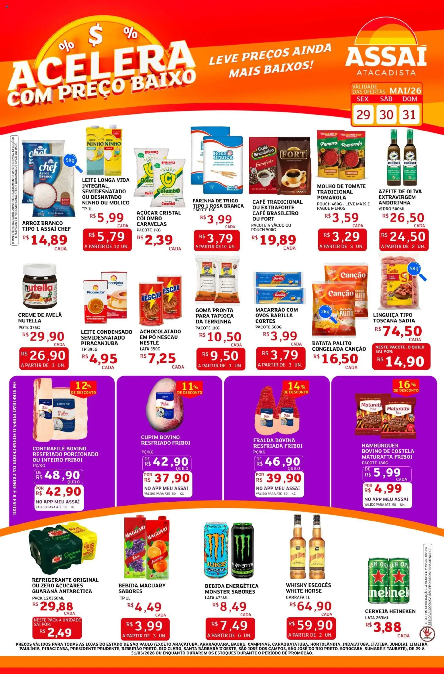 Pré-Visualização do folheto "Assaí Atacadista ofertas - SP" da loja Assaí Atacadista válido a partir de 29/05/2026