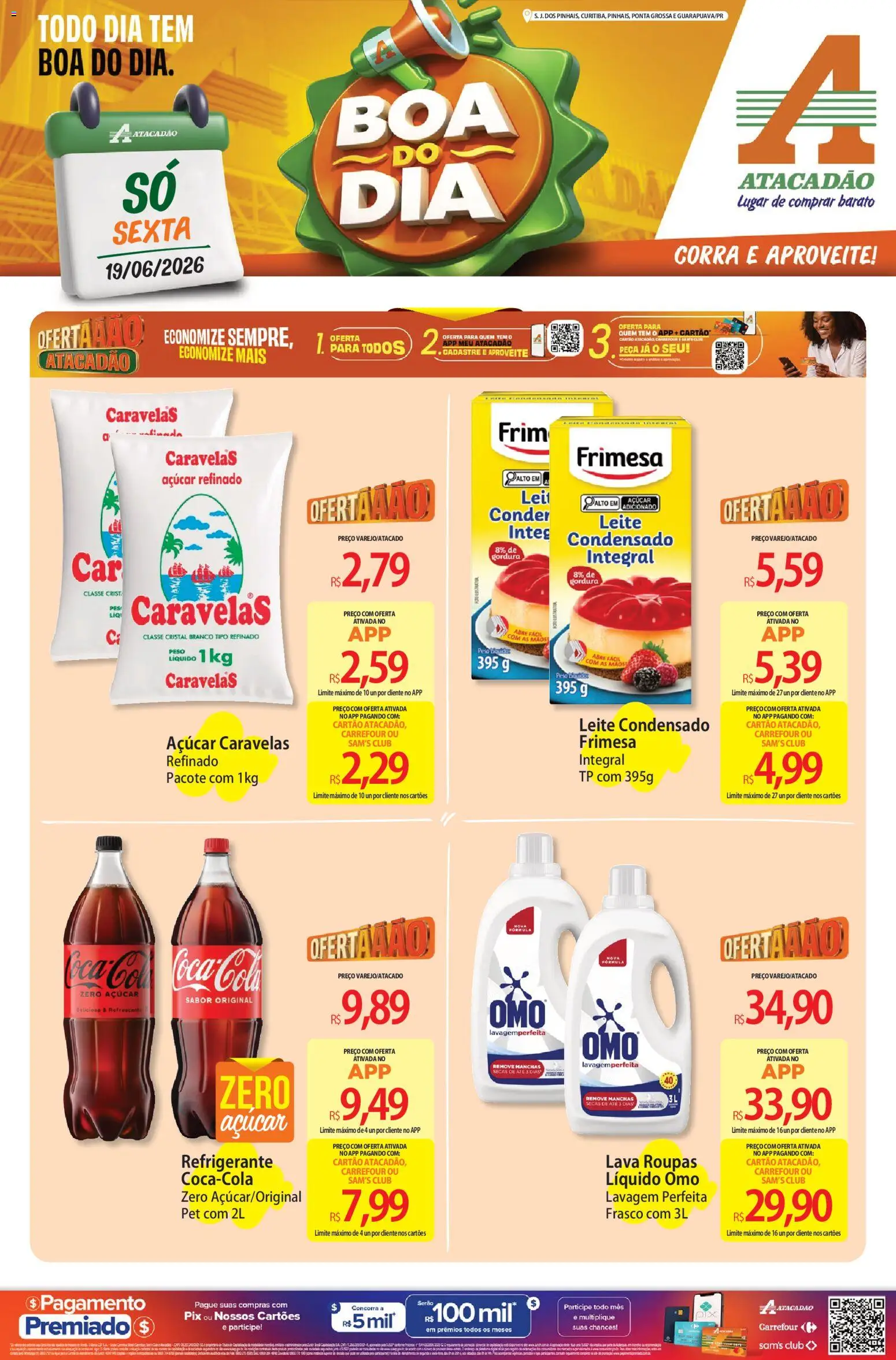 Pré-Visualização do folheto "Atacadão ofertas - PR" da loja Atacadão válido a partir de 19/06/2026