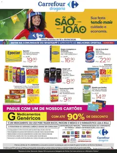 Pré-Visualização do folheto "Carrefour ofertas Drogaria São João" da loja Carrefour válido a partir de 15/06/2026