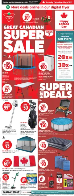 Preview of leaflet Canadian Tire weekly flyer from shop Canadian Tire is valid from Jun 25, 2026