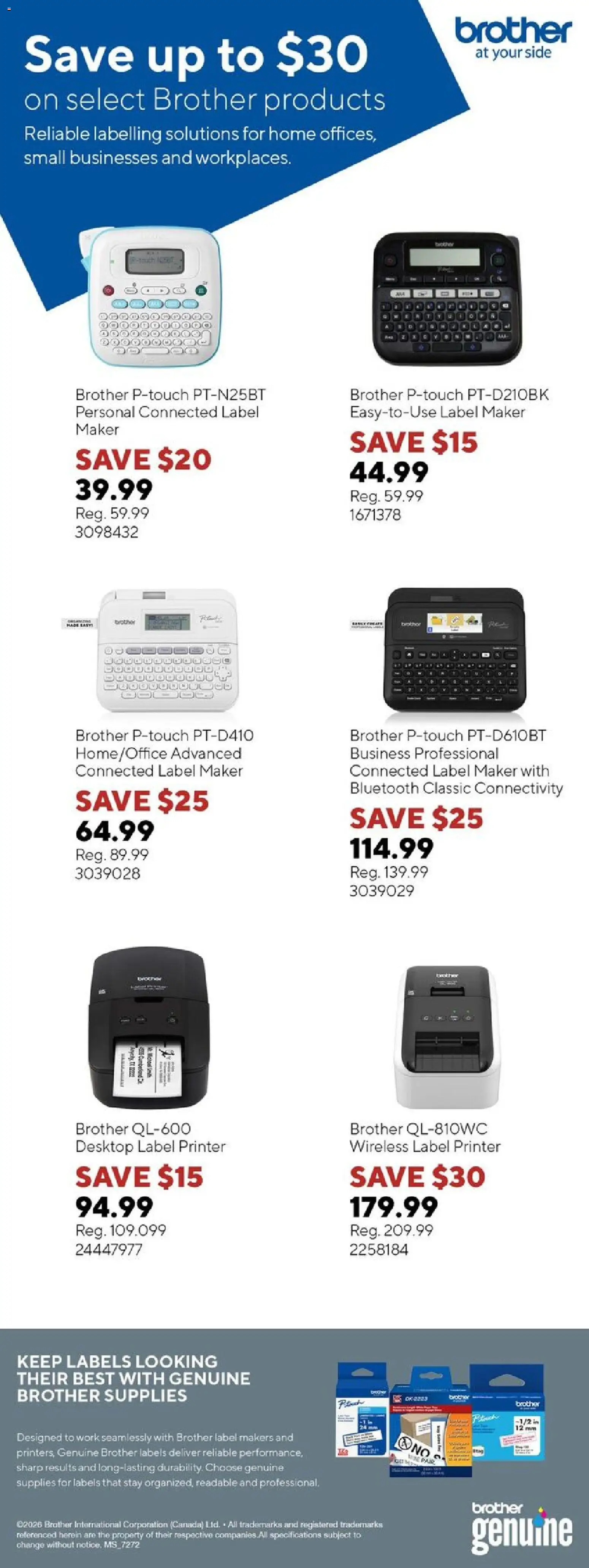 Preview of leaflet Staples flyer - Save up to $30 from shop Staples is valid from Sep 15, 2026