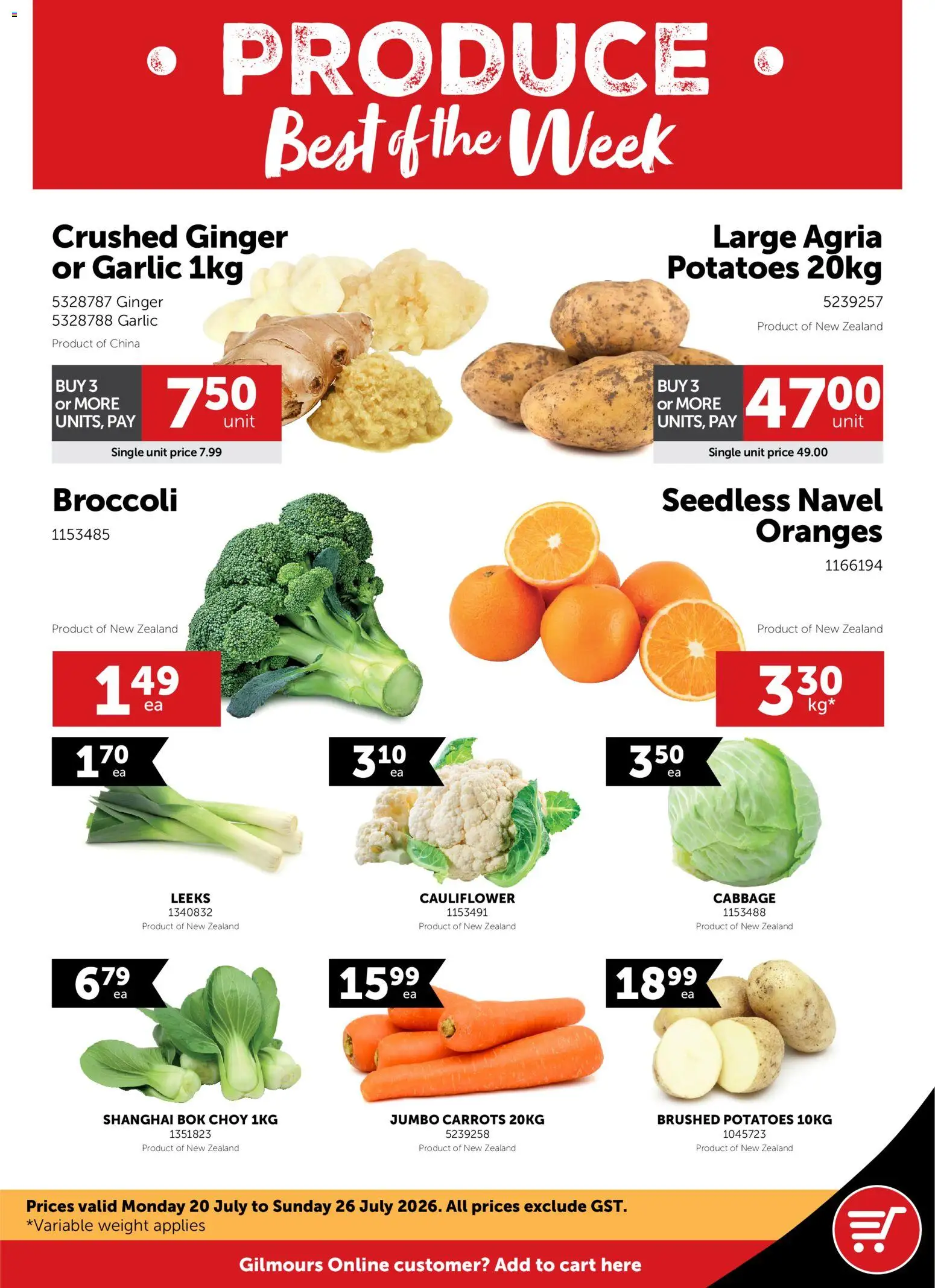 Preview of catalogue Gilmours catalogue from shop Gilmours valid 20 Jul 2026