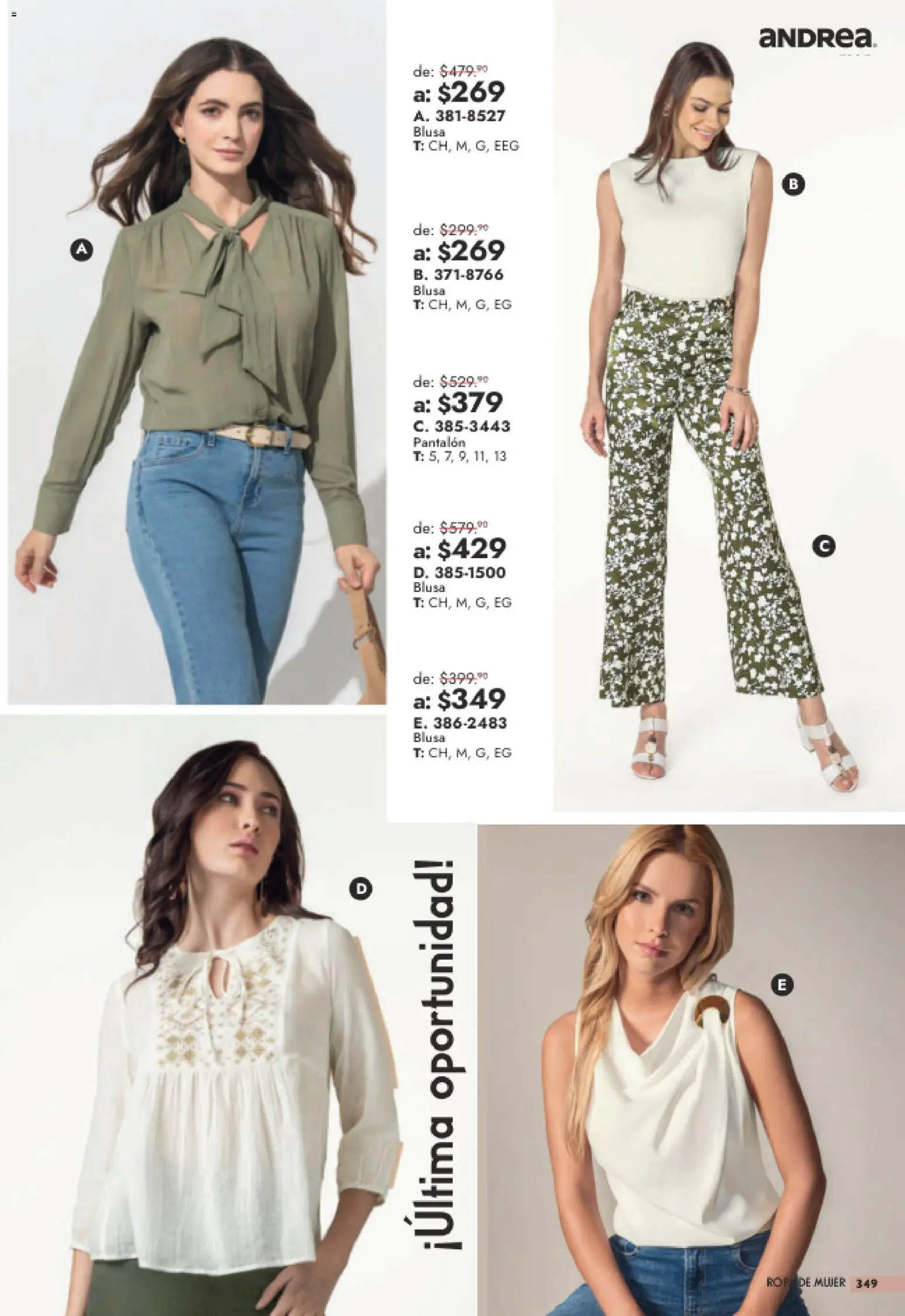Vista previa las ofertas de la tienda Andrea - Andrea catálogo Outlet desde el 26/07/2026 