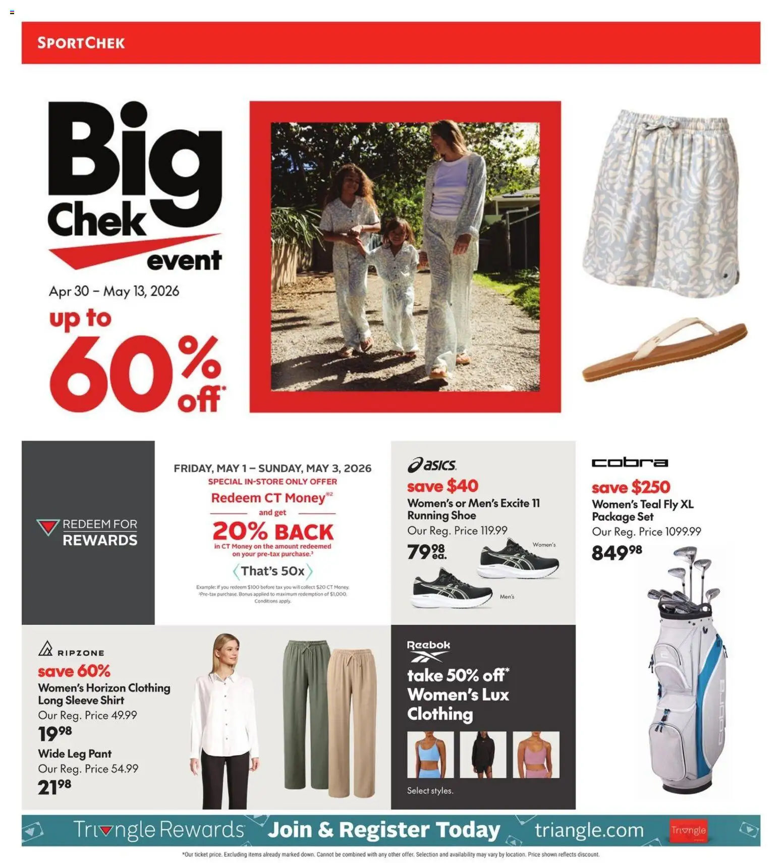 Preview of leaflet Sport Chek weekly flyer / circulaire from shop Sport Chek is valid from Apr 30, 2026