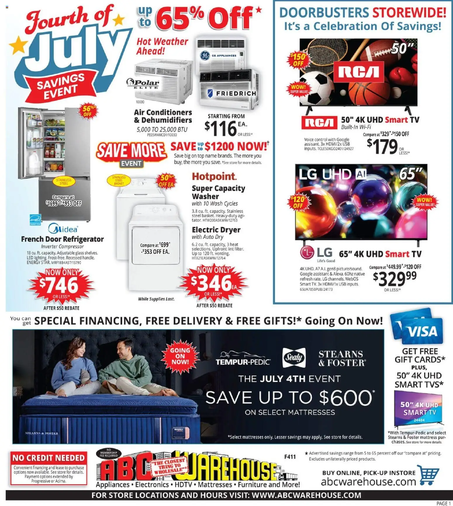 Ad Preview of ABC Warehouse ABC Warehouse Weekly Ad from 06/21/2026