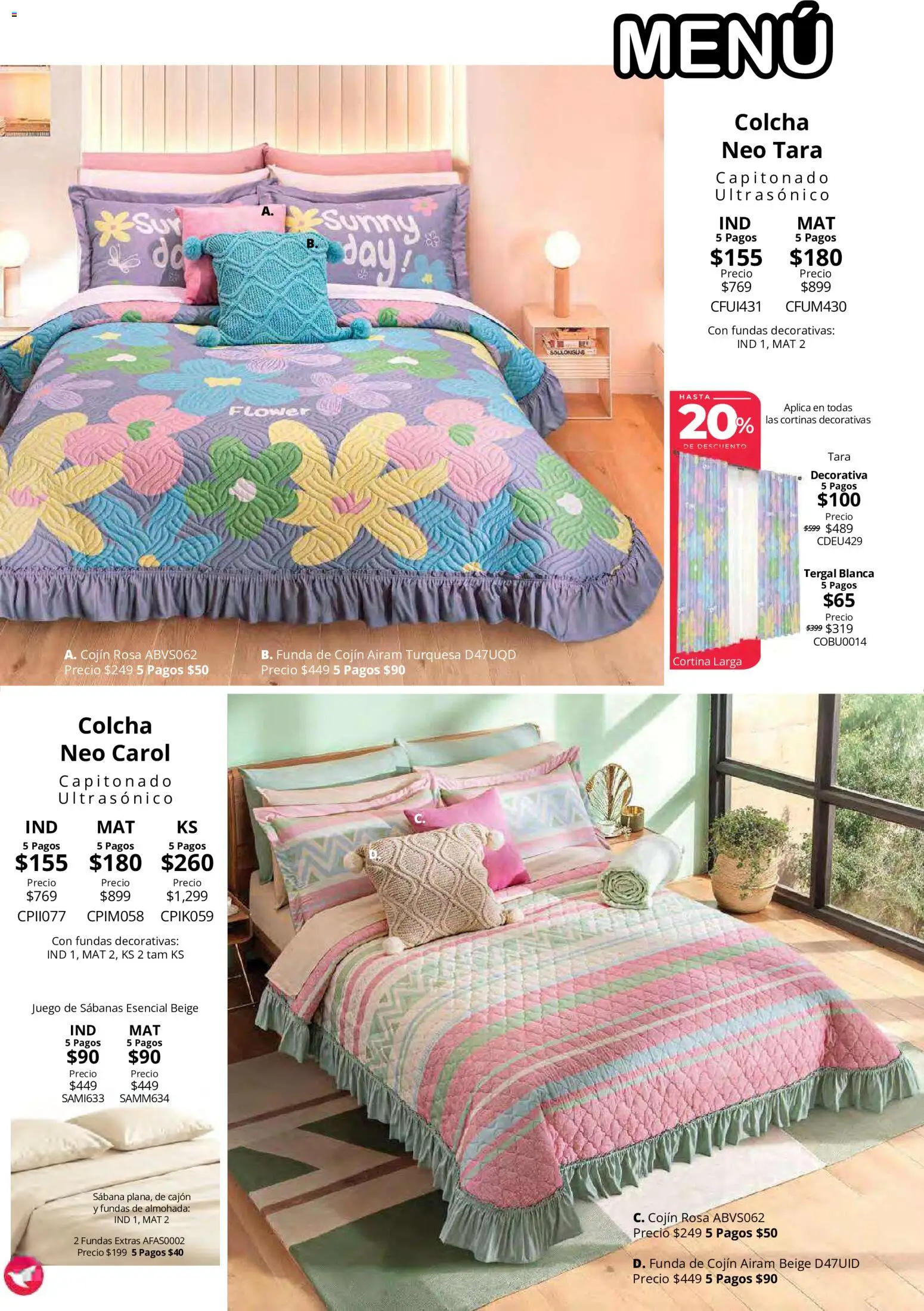 Vista previa las ofertas de la tienda Colchas Concord - Colchas Concord catálogo desde el 15/10/2026 