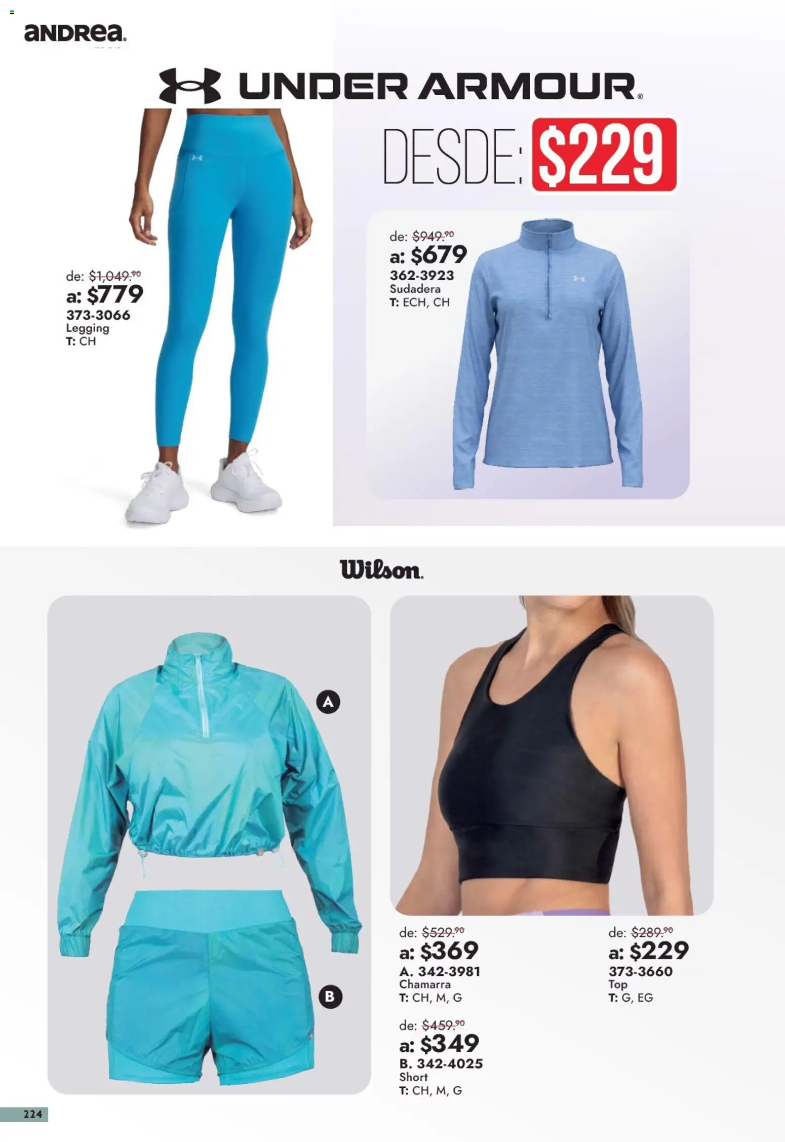 Vista previa las ofertas de la tienda Andrea - Andrea catálogo Outlet desde el 13/09/2026 