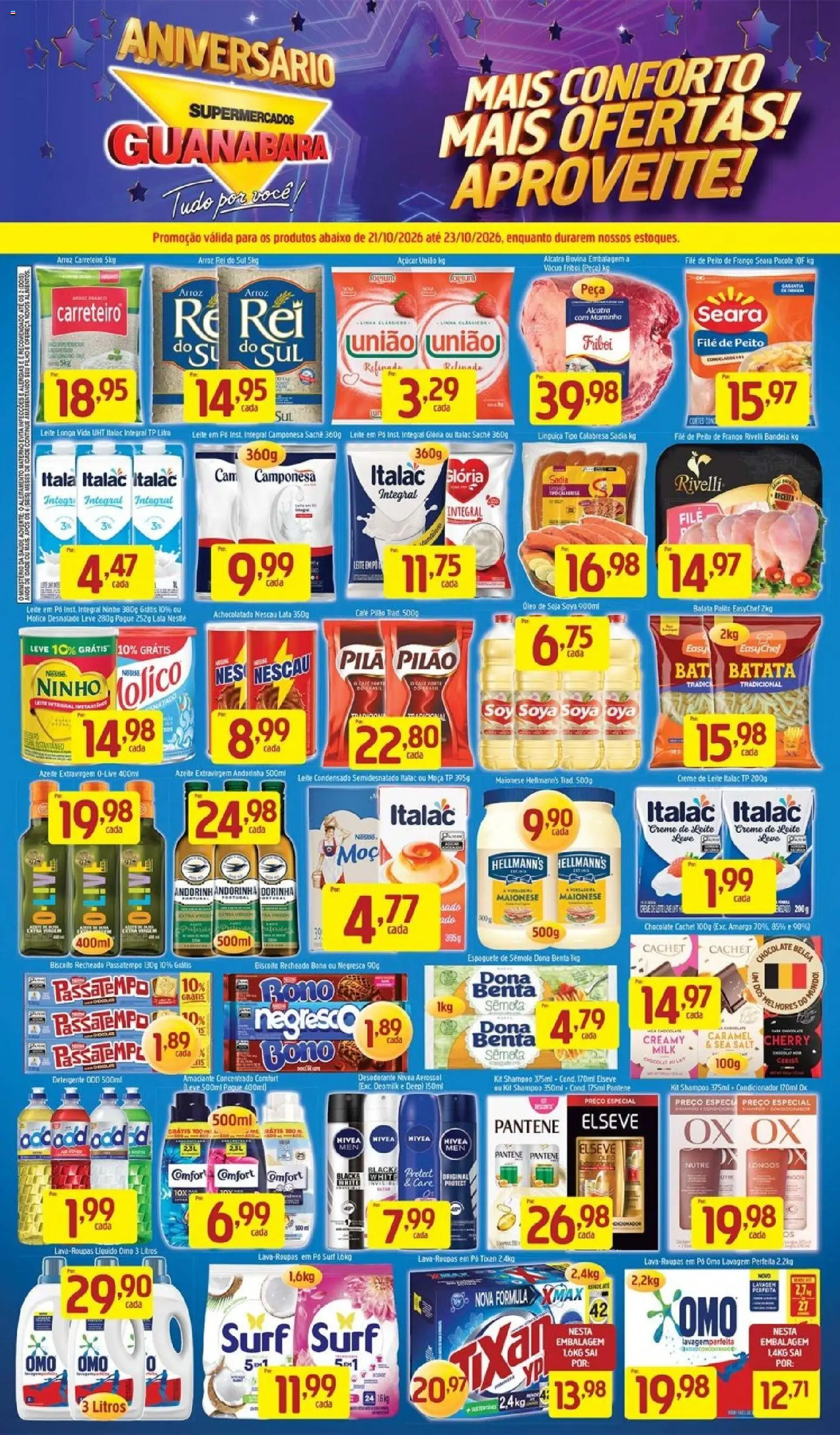 Pré-Visualização do folheto "Guanabara promoção" da loja Supermercados Guanabara válido a partir de 21/10/2026