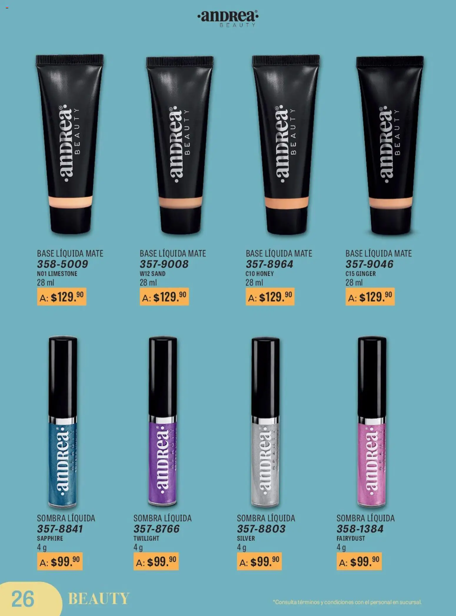 Vista previa las ofertas de la tienda Andrea - Catálogo Para Las Fiestas desde el 11/01/2026 - Mate, Sombra