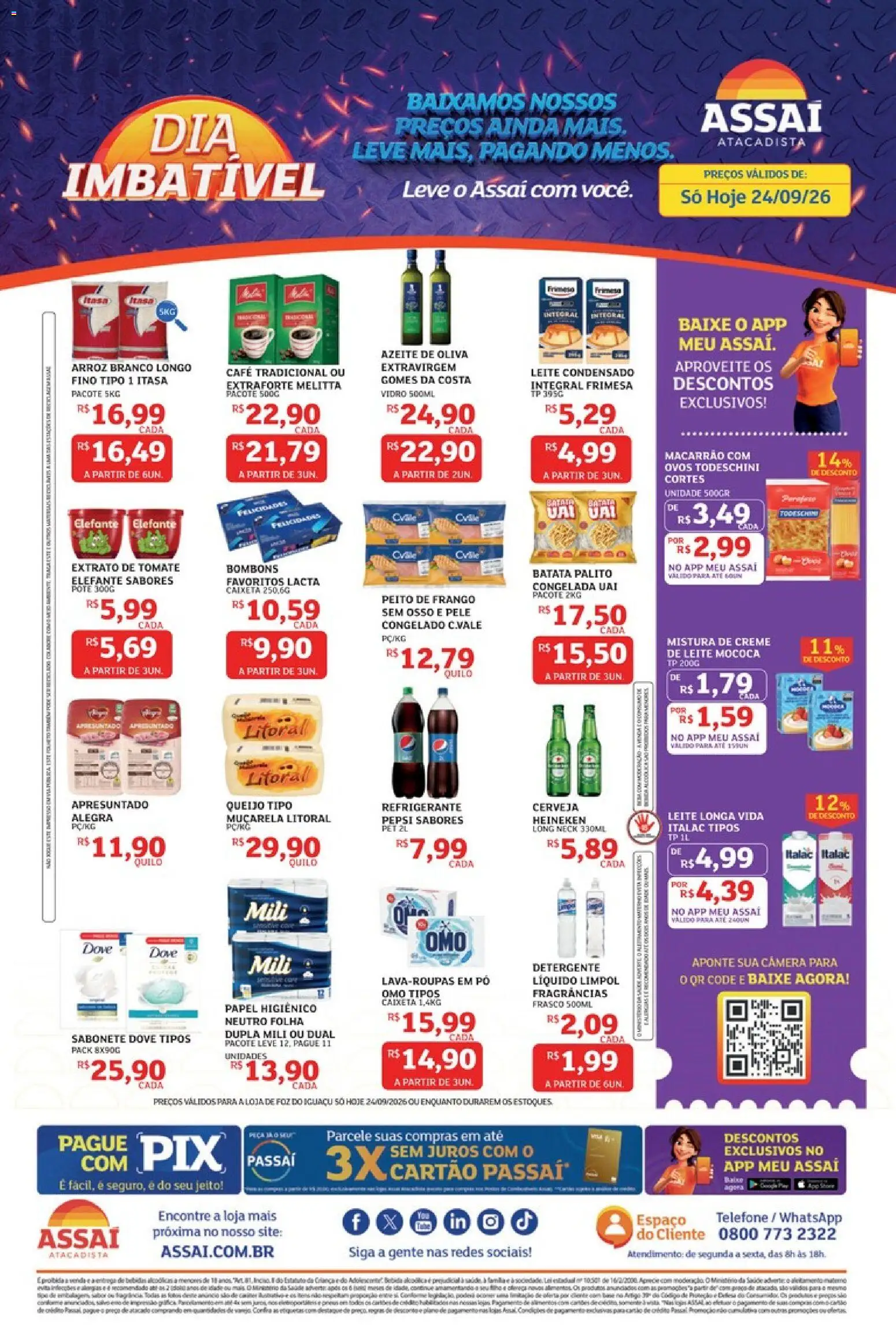 Pré-Visualização do folheto "Assaí Atacadista ofertas - PR" da loja Assaí Atacadista válido a partir de 24/09/2026