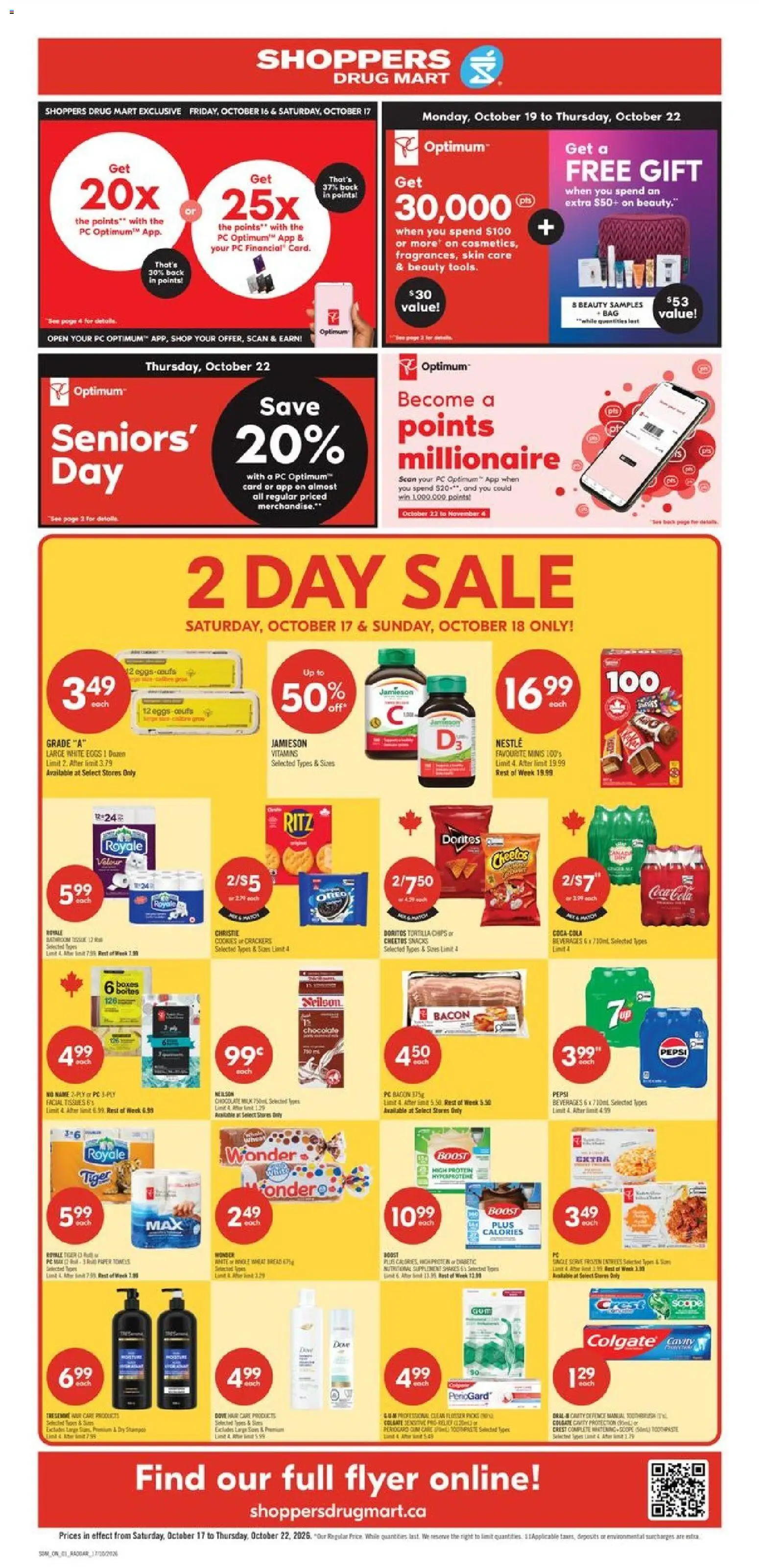 Preview of leaflet Shoppers weekly flyer / circulaire from shop Shoppers is valid from Oct 17, 2026